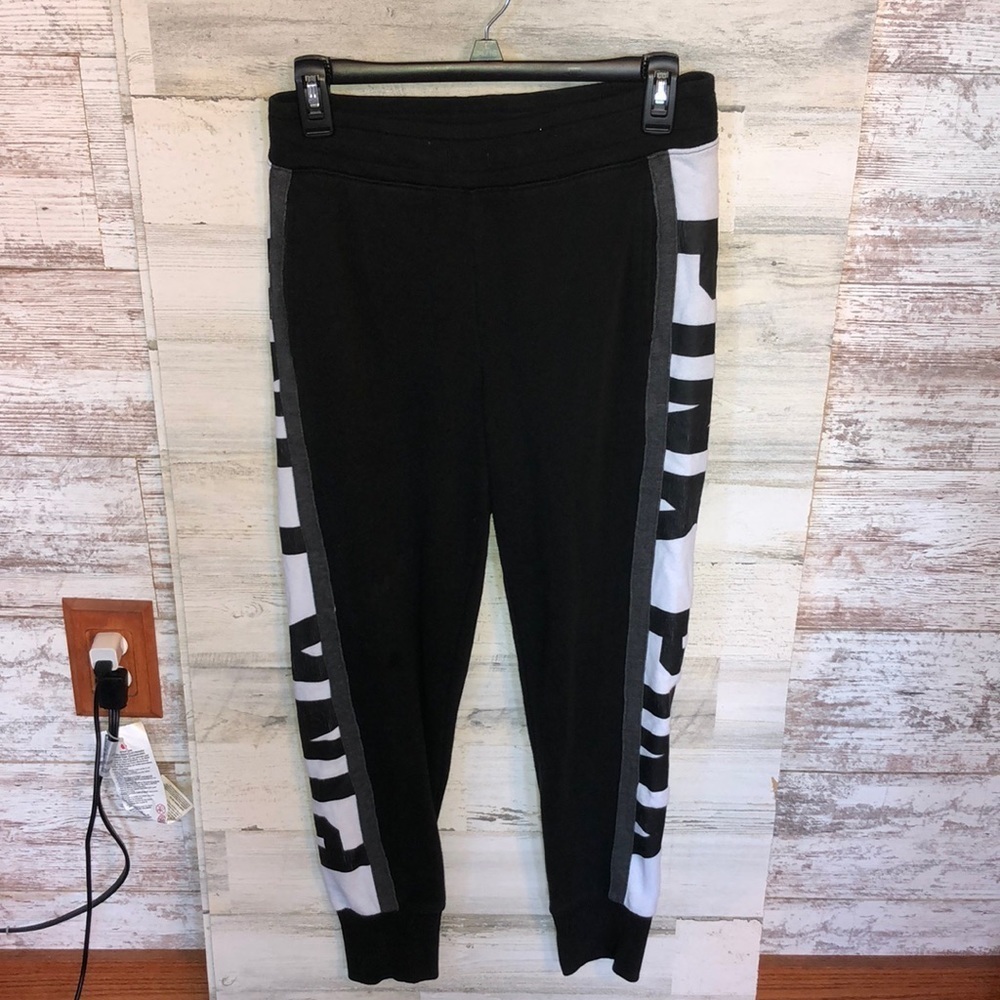 Pink Victoria's Secret black and gray sweatpants pink vs jogger pants sm…